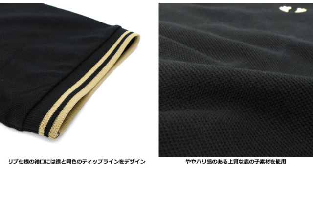 FRED PERRY［フレッドペリー］M12Nティップライン鹿の子ポロシャツ